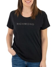 JOHN RICHMOND MECHI Camiseta elástica con logo de strass - camiseta