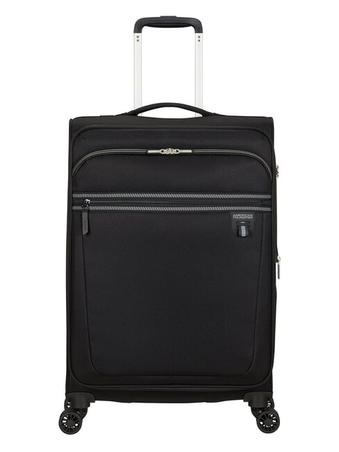 AMERICAN TOURISTER AEROSPIN  Carro mediano, ampliable NEGRO - Trolley Semirrígidos