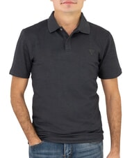 GUESS SMALL TRIANGLE camisetas hilo te&ntilde;ido de azul - camisa polo - 1