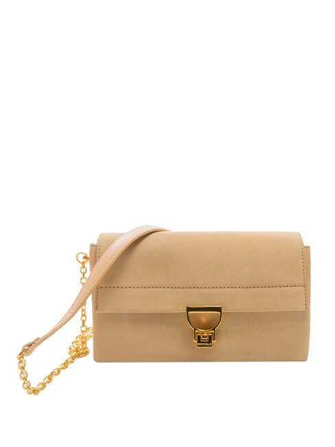 COCCINELLE ARLETTIS PRINT Bolso de mano de piel texturizada tostado - Bolsos Mujer