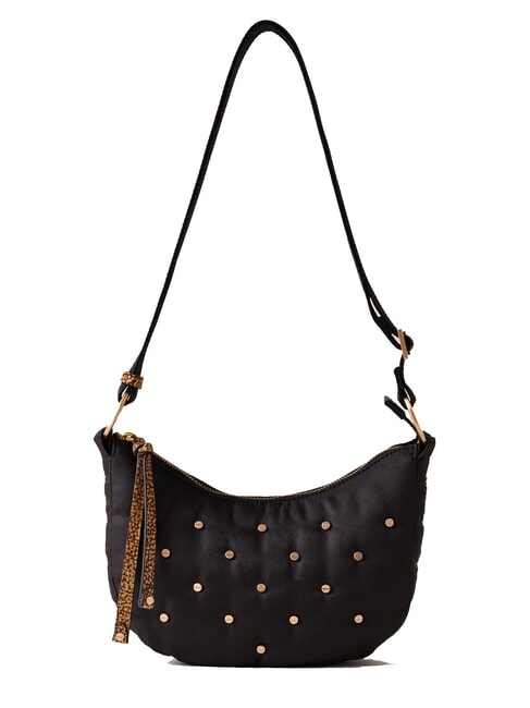 BORBONESE COLETTE Mini bolso de hombro op negro / natural - Bolsos Mujer