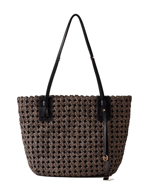 BORBONESE LA NIDO SHOPPER LARGE Bolso de hombro OP / NATURAL / NEGRO - Bolsos Mujer