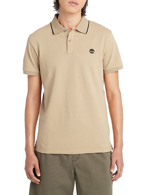 TIMBERLAND JACQUARD YD  Polo de manga corta pimienta con limón - camisa polo