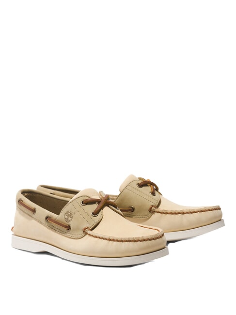 TIMBERLAND CLASSIC BOAT  Zapatos náuticos con costuras Nubuck amarillo claro - Zapatos Hombre