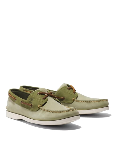 TIMBERLAND CLASSIC BOAT  Zapatos de piel de ante verde claro - Zapatos Hombre