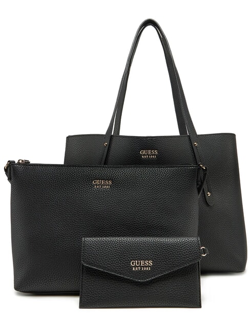 GUESS BRENTON Bolso de hombro NEGRO - Bolsos Mujer