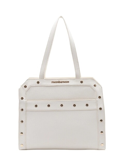 ROCCOBAROCCO GRACE Bolso bandolera con tachuelas Blanco - Bolsos Mujer