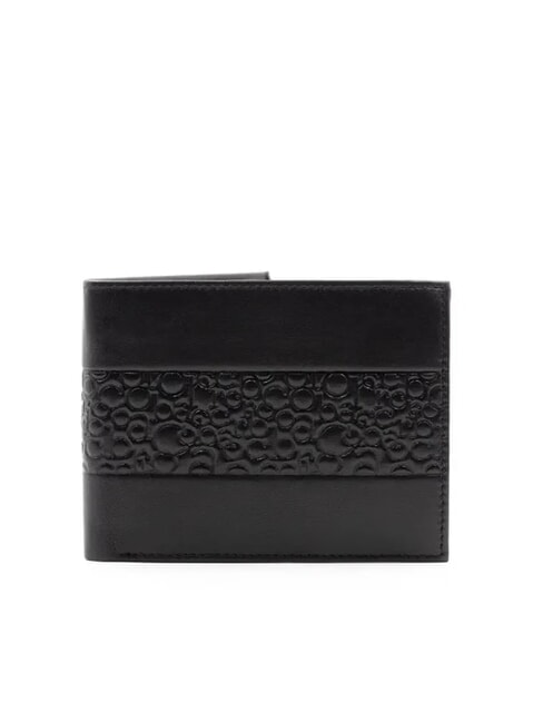 ROCCOBAROCCO VERTIGO Cartera de piel con solapa negro - Carteras Hombre