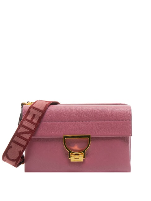 COCCINELLE ARLETTIS SIGNATURE Bolso de piel con bandolera rosa pulpa - Bolsos Mujer
