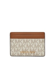 MICHAEL KORS JET SET Portatarjetas plano vainilla - Carteras Mujer - 1