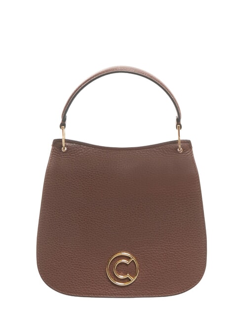 COCCINELLE LEILANI Bolso de mano de piel con bandolera algarroba - Bolsos Mujer