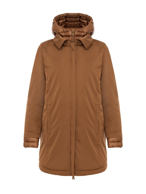 COLMAR SURROUNDING Chaqueta larga acolchada con capucha champiñón - Chaquetas de mujer