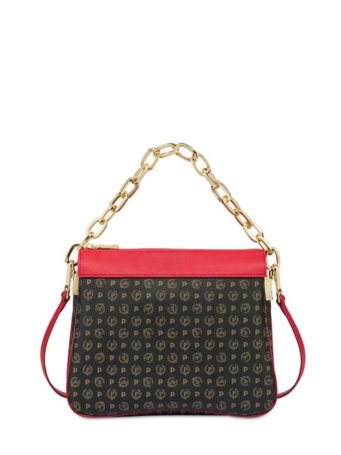 POLLINI HERITAGE CLASSIC Bolso de hombro con correa para el hombro laca negra - Bolsos Mujer