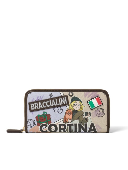 BRACCIALINI CARTOLINE Cortina Cartera con cremallera multi - Carteras Mujer