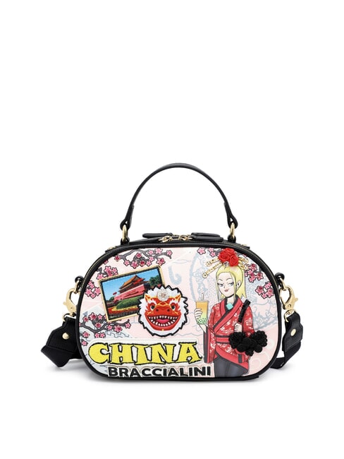 BRACCIALINI CARTOLINE China Mini bolso de mano, con correa para el hombro multi - Bolsos Mujer