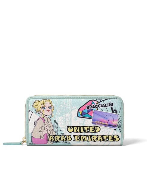 BRACCIALINI TUA CARTOLINE Emirates  Cartera con cremallera multi - Carteras Mujer