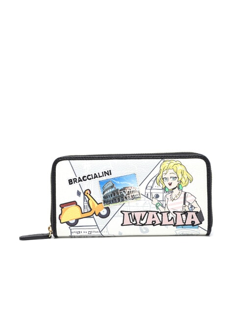 BRACCIALINI TUA CARTOLINE Italia Cartera con cremallera multi - Carteras Mujer