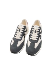 ARMANI EXCHANGE A|X LOGO Zapatillas blanco roto + gris oscuro - Zapatos Hombre - 1