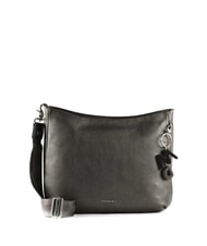 MANDARINA DUCK MELLOW LUX Bolso bandolera en piel texturizada grafito - Bolsos Mujer - 1
