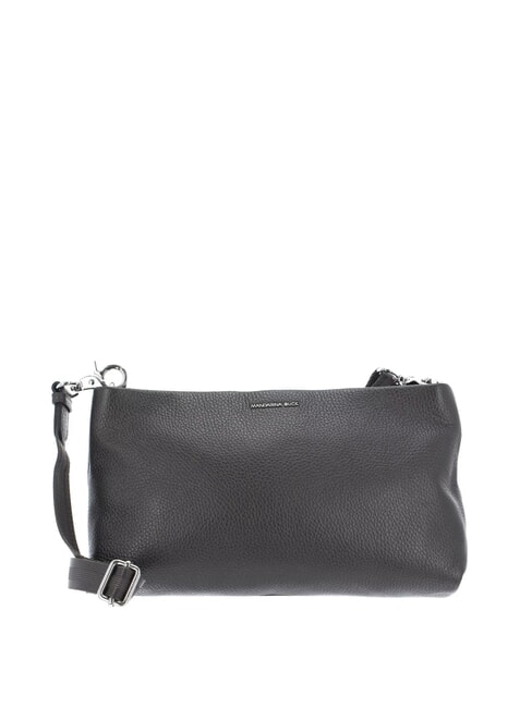 MANDARINA DUCK MELLOW LUX Bolso bandolera de piel grafito - Bolsos Mujer