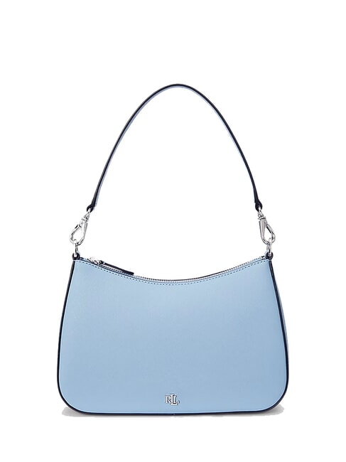 RALPH LAUREN DANNI Bolso bandolera, con bandolera, en piel azul cielo - Bolsos Mujer