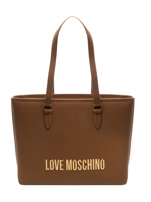 LOVE MOSCHINO BOLD LOVE Bolso shopping al hombro camello - Bolsos Mujer
