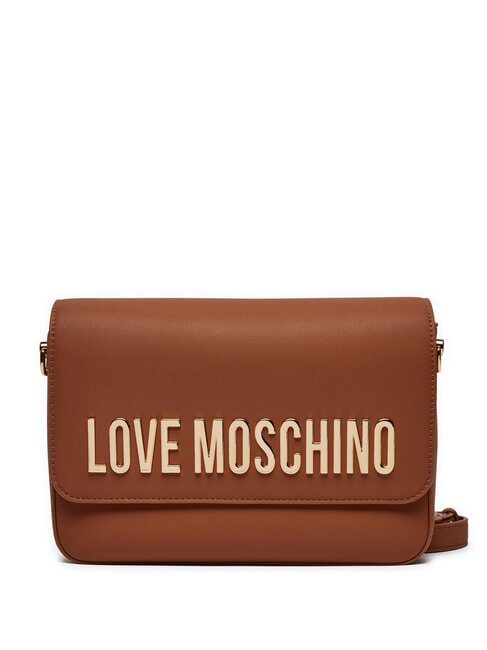 LOVE MOSCHINO LETTERING bolsa de hombro nueces - Bolsos Mujer
