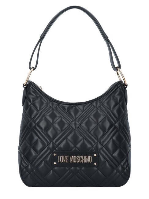 LOVE MOSCHINO QUILTED  Bolso de hombro estilo hobo negro - Bolsos Mujer