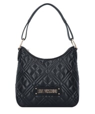 LOVE MOSCHINO QUILTED  Bolso de hombro estilo hobo negro - Bolsos Mujer - 1