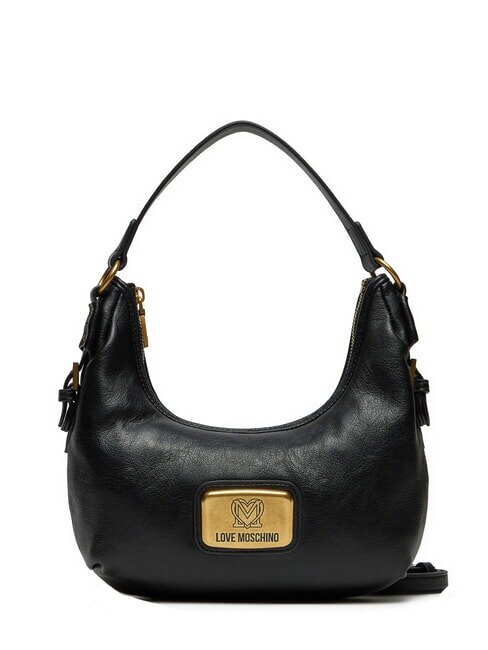 LOVE MOSCHINO ANCHOR Bolso de hombro tipo hobo, con correa para el hombro negro - Bolsos Mujer