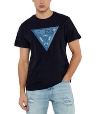 GUESS TRIANGLE Camiseta con parche maxi logo - camiseta