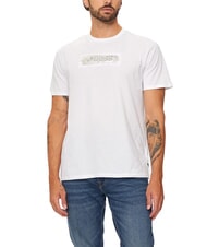 GUESS METALLIC LOGO Camiseta con estampado en relieve purwhite - camiseta - 1