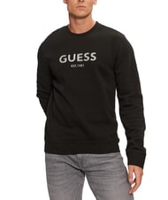GUESS BOX Sudadera con bordado de logo metalizado jetbla - Sudaderas - 1