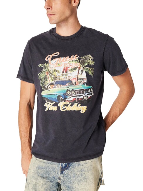 GUESS SUMMER Camiseta con estampado maxi smartblue - camiseta