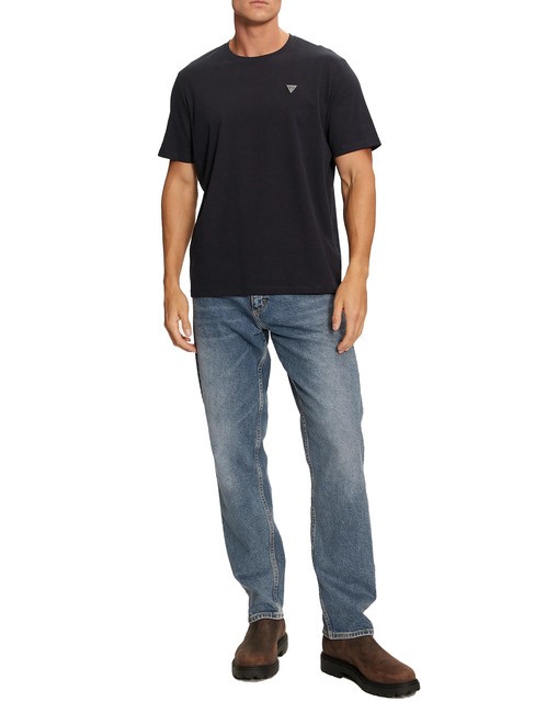 GUESS PATCH Camiseta de algodón jetbla - camiseta