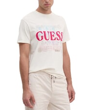 GUESS WORLD STAMPS Camiseta de algodón - camiseta