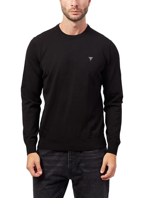 GUESS DANE TECH Suéter de cuello redondo y manga larga jetbla - Suéteres de los hombres