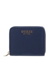 GUESS LAUREL Cartera peque&ntilde;a con cremallera AZUL - Carteras Mujer - 1