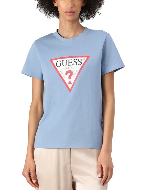 GUESS CLASSIC FIT LOGO camiseta con logo cinta azul - camiseta