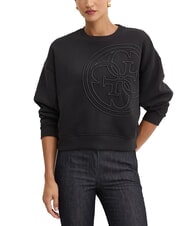 GUESS CN 4 LOGO Sudadera de cuello redondo con maxi logo - Sudaderas de mujer