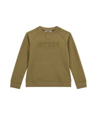 GUESS MINI ME KIDS Sudadera con logo en relieve oliva del ejército - Sudadera Bebé - 1