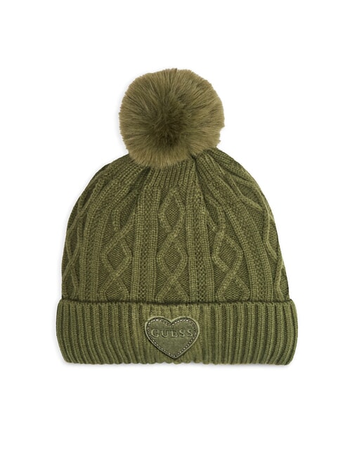 GUESS KIDS Gorro trenzado con pompón planta verde - gorro bebe