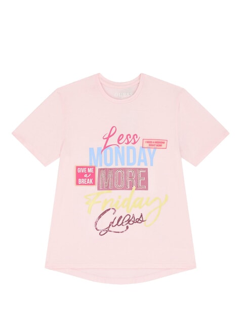 GUESS KIDS Camiseta con pedrería y lentejuelas ballet rosa - Camiseta niño
