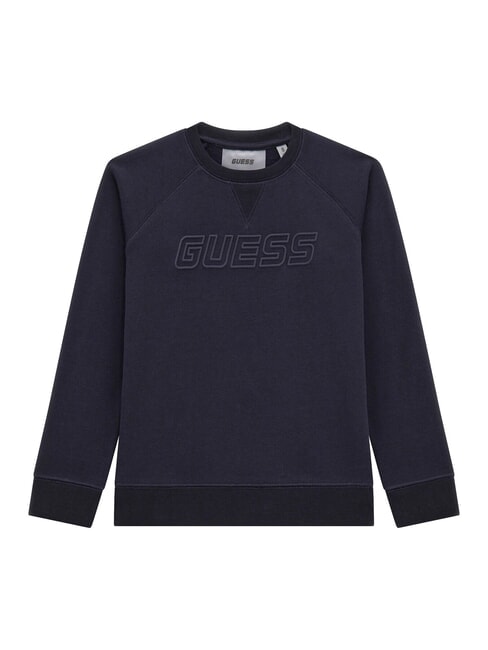 GUESS MINI ME KIDS Sudadera de cuello redondo con logo en relieve a753 mar profundo - Sudadera Bebé