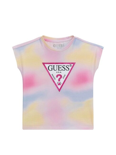 GUESS KIDS Camiseta multicolor con logo combinación arcoiris - Camiseta niño