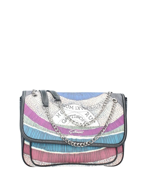 GATTINONI PLANETARIUM Bolso convertible con solapa noche/negro - Bolsos Mujer