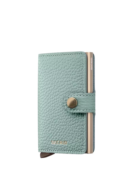 SECRID PEBBLE  Cartera de cuero martillado verde mar - Carteras Mujer
