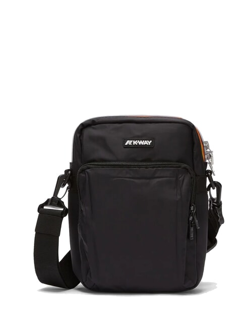 KWAY ERLOY Bolsa de nailon con bolsillo negro también - Bandoleras Hombre