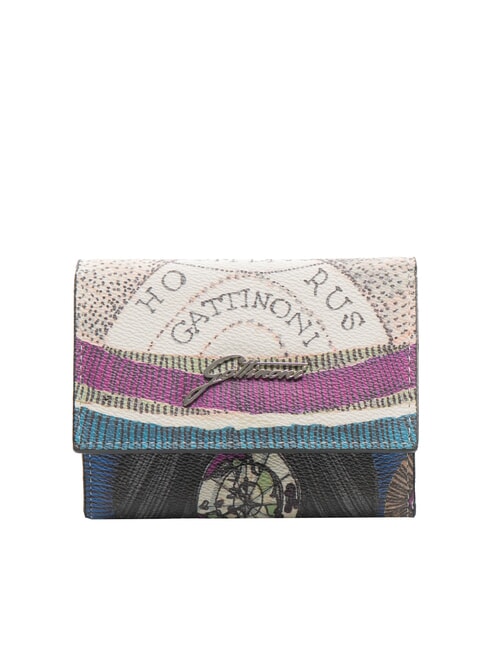 GATTINONI PLANETARIUM Cartera pequeña con solapa noche/negro - Carteras Mujer