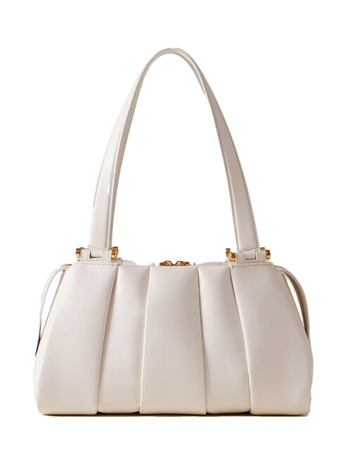 BORBONESE L ECLAIR  Bolso de hombro, en piel blanco - Bolsos Mujer